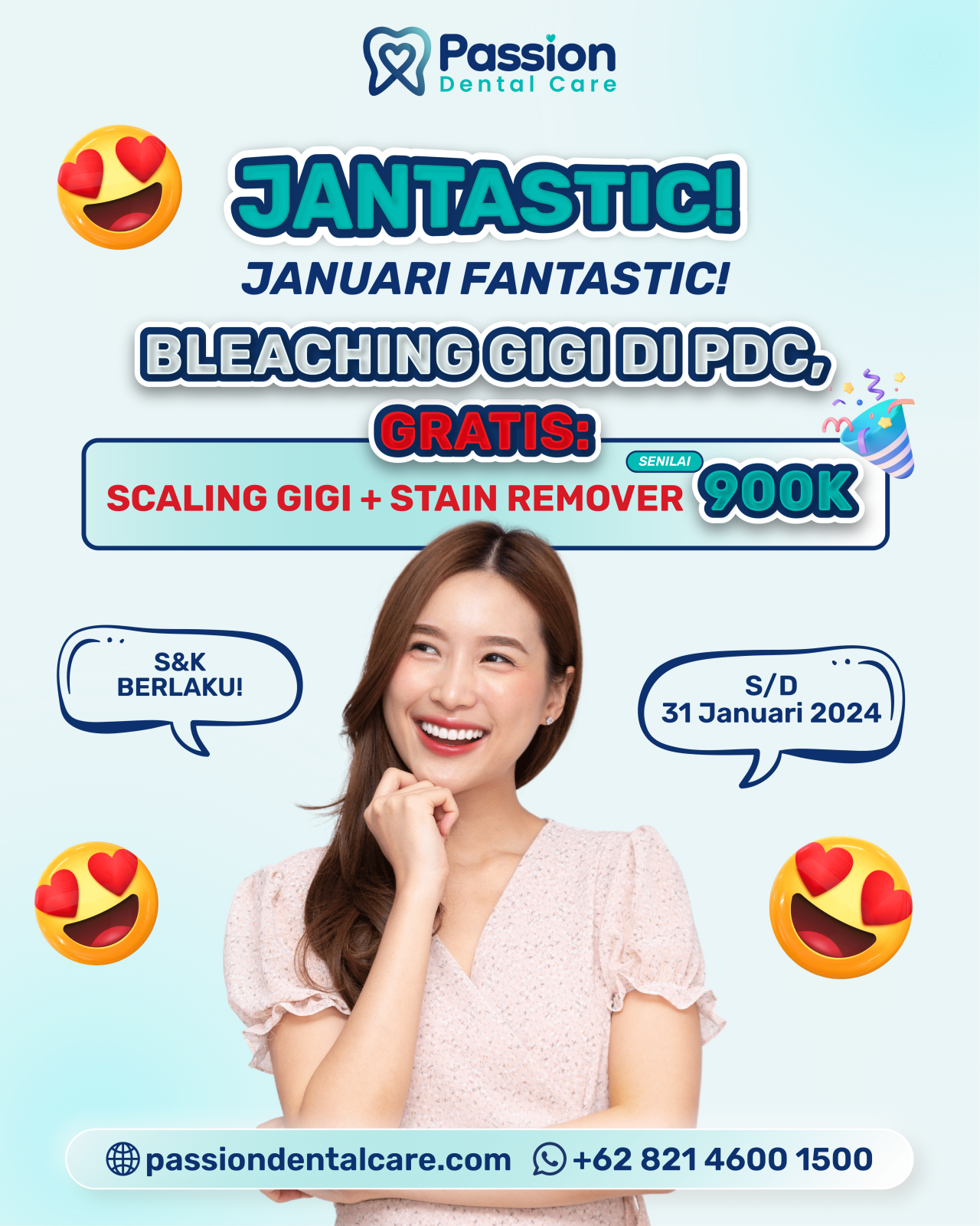 1 JAN Bleaching 1 Januari 01 01 01 | Passion Dental Care